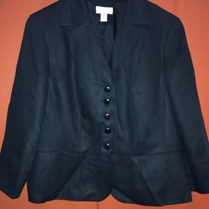 Darling little linen blend jacket!